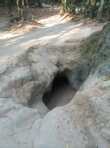 An entrance to the Chu Chi tunnels